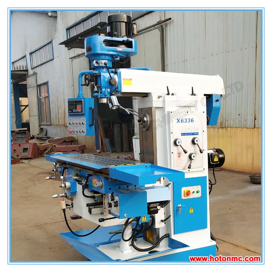 Universal knee type vertical turret milling machine XL6336