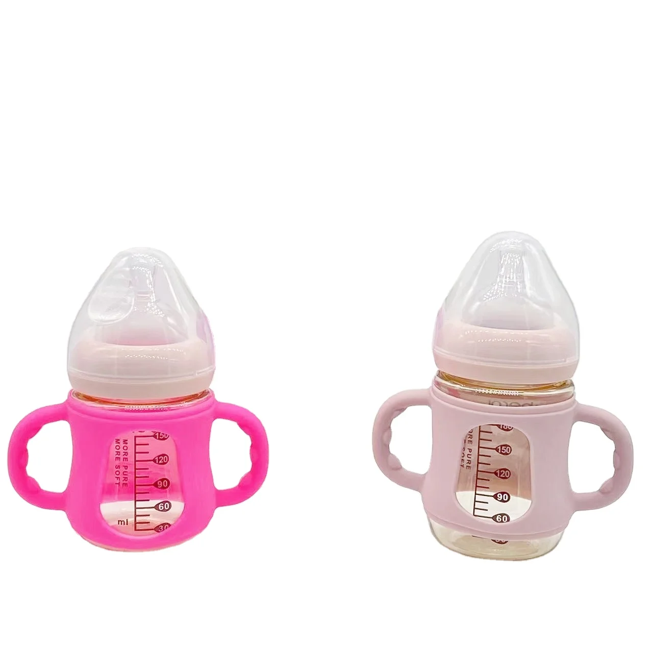 OEM Food Grade  Baby silicone bottle handle Feeding Bottle Handles for Pigeon
