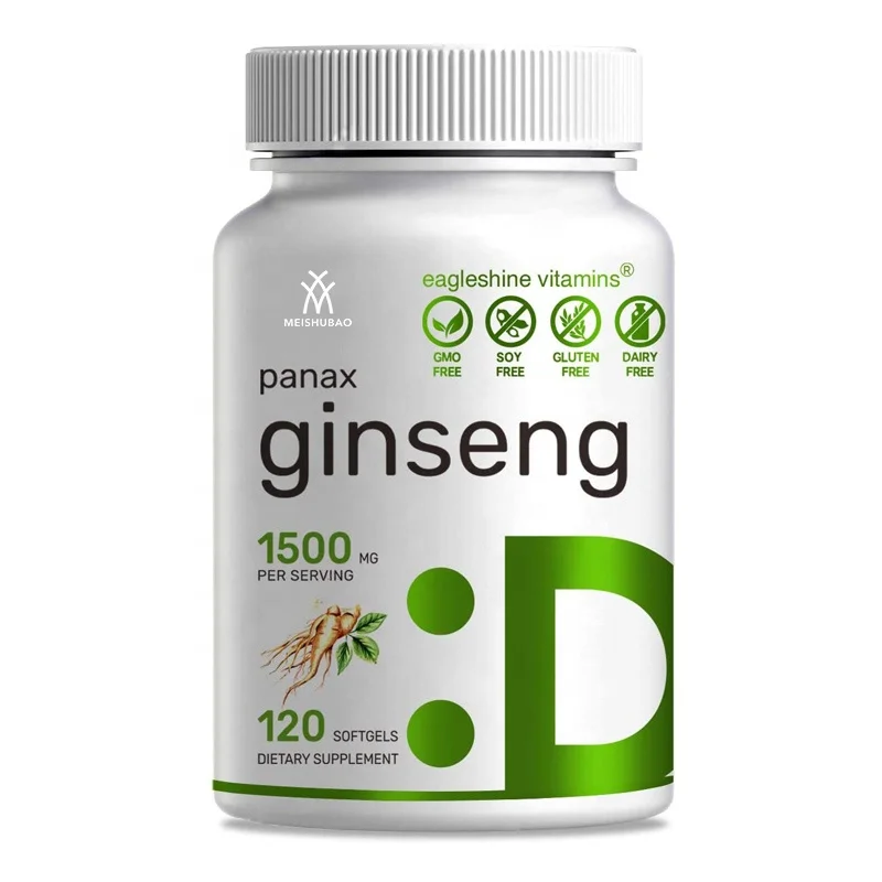 OEM/ODM Hot selling Panax Ginseng extract Capsule Energy & Focus Boost Energy Endurance Pills for Unisex