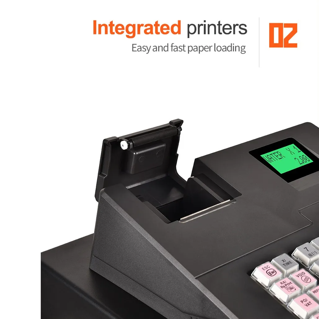 F137 Supermarket Restaurant Payment Automatic Electronic Cash Register Machine with Keyboard