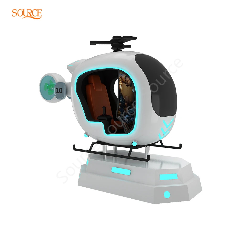 Virtual Reality 9d Vr Cinema Vr Gaming Helicopter Flight Simulator Cockpits For Sale