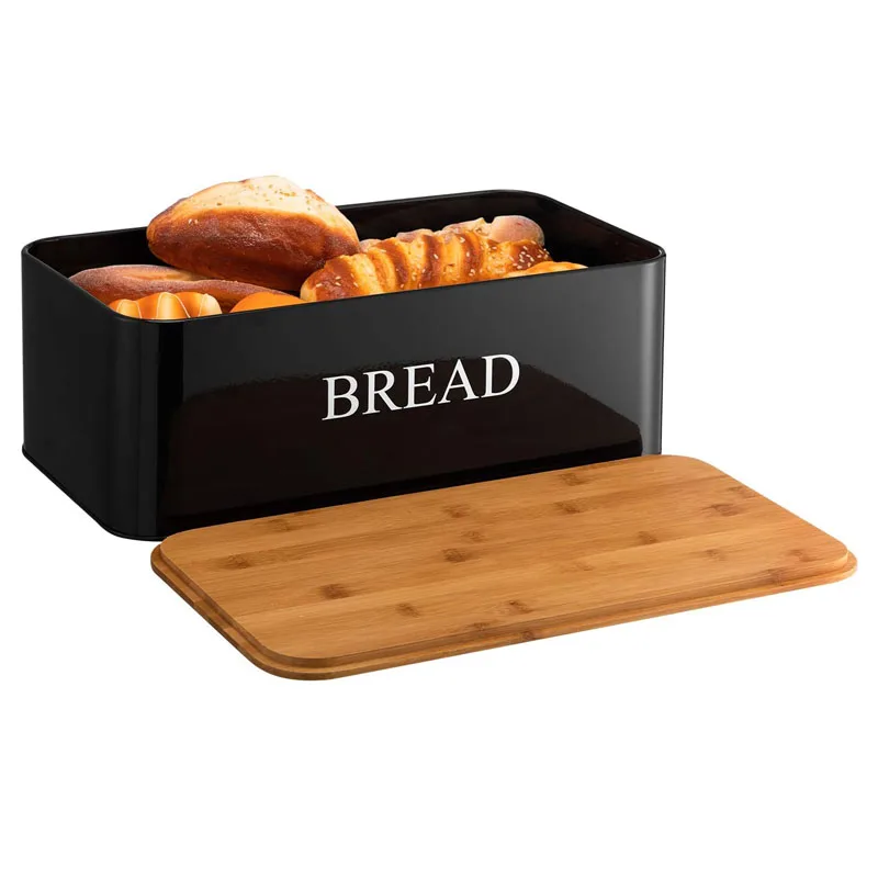 Classic design Bread Box & Kitchen Canister, Space-Saving Bread Box for Kitchen Counter top