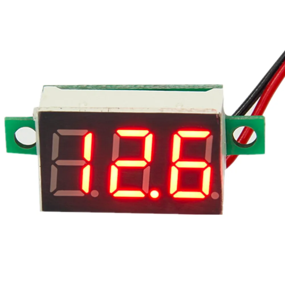 0.28/0.36/0.56 inch LED Digital Voltmeter Ammeter Car  Voltage Current Meter Volt Detector Tester Monitor Panel Red