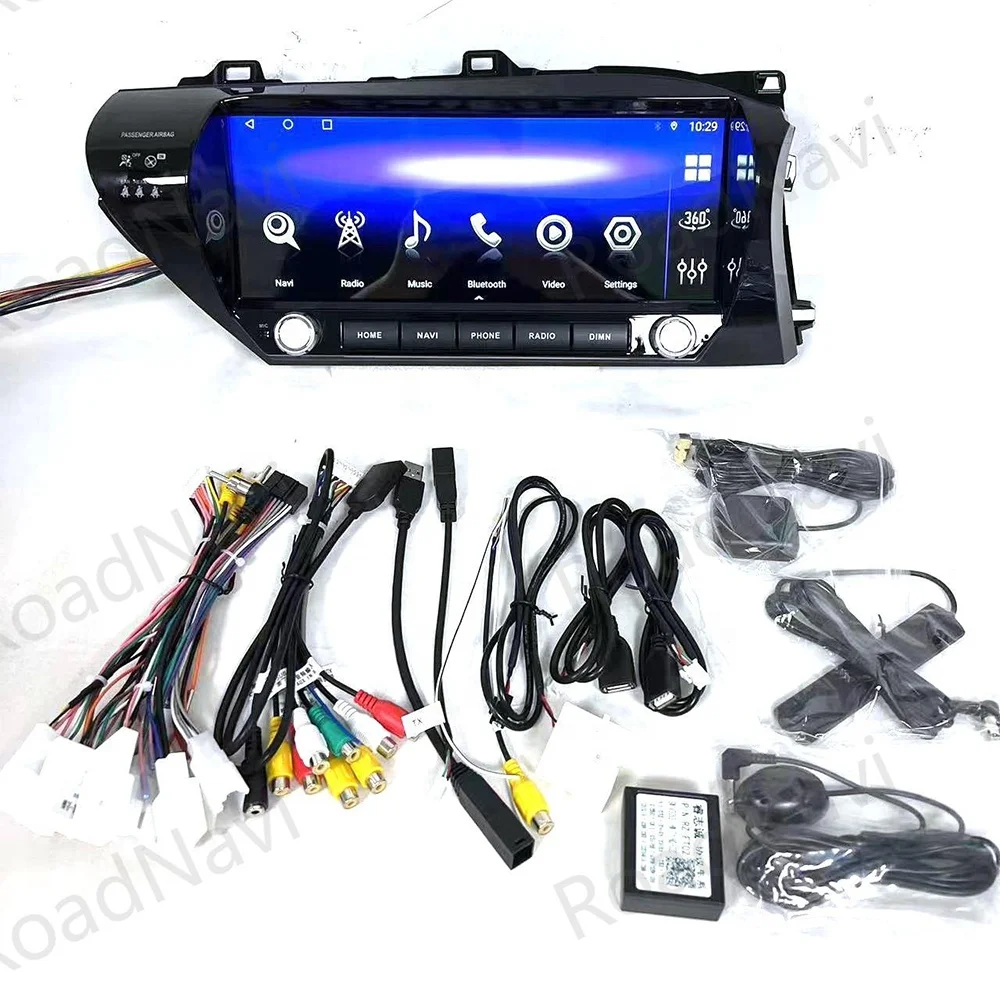 12.3' Android 12 Car Multimedia Player For Toyota Hilux 2015-2023 LHD RHD Upgrade to 2024 Car Radio Audio Stereo Carplay