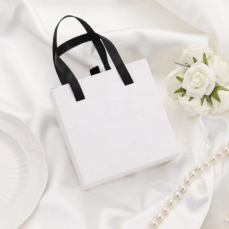 paper sliding drawer gift boxes colorful cute jewelry storage packaging box Gift Box Handle Necklace Jewelry Packaging