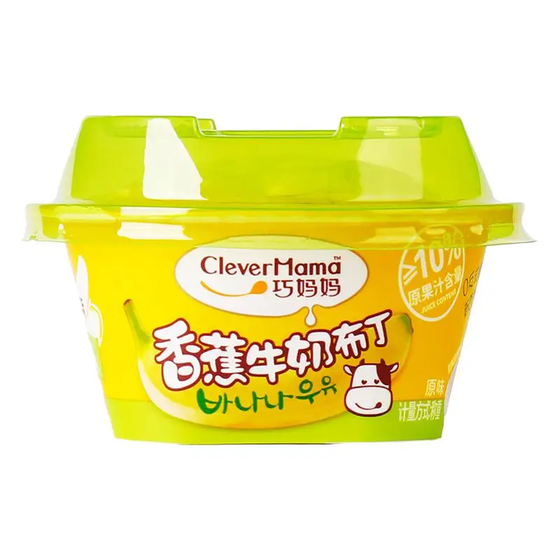 Clever Mama 70g Low Fat Zero Gelatin Wholesale Banana Halal Fruit Konjac Jelly Pudding