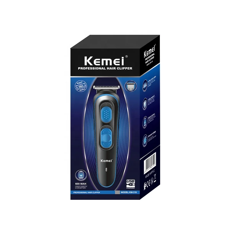 Новый дизайн стрижка машина триммер для носа стрижки волос Kemei Km-319 Usb мини светодиодный профессиональная машинка