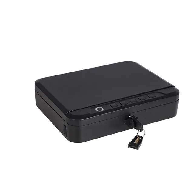 Wholesale Portable Travel Cabinet Quick Open Through Fingerprint Access Safe Box Small Safe Case