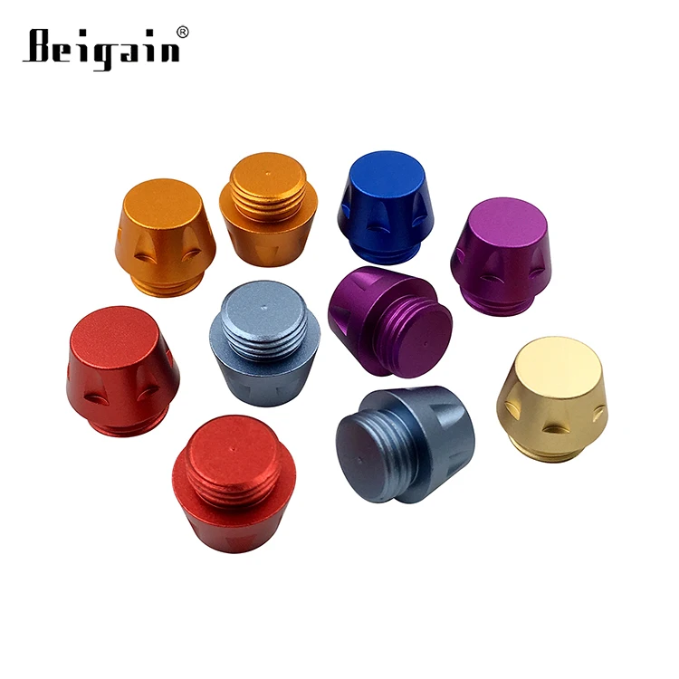 Custom CNC Machining Aluminum knurled Knob Nice Aluminum Musical Instrument Volume Control Knob Component machining services