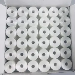 WT008 фабрика, 100% полиэстер, 75D/2, предварительно намотанная шпуля, Вышивальная нить