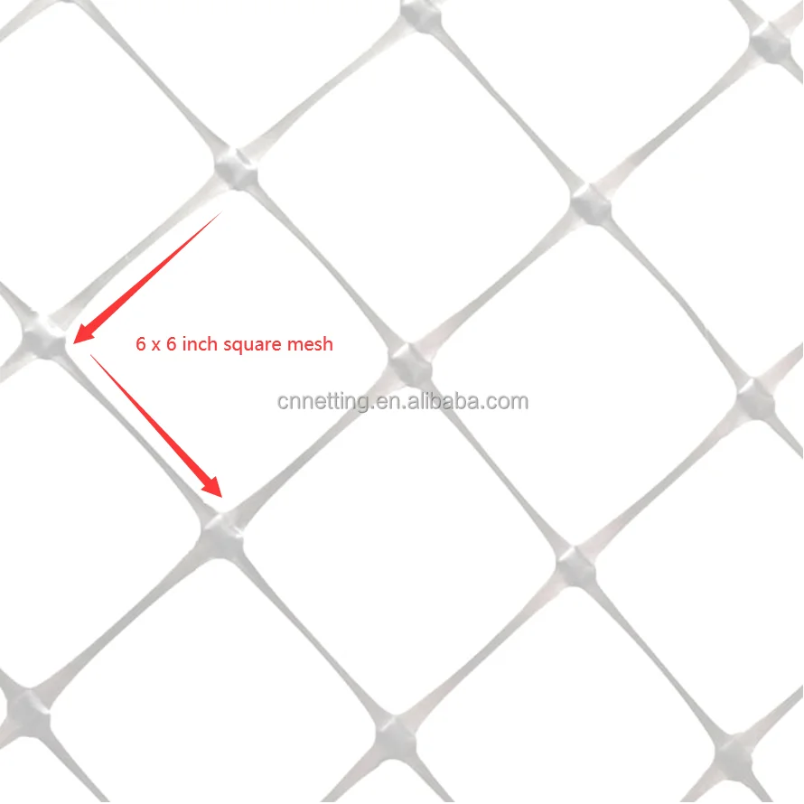 5 x 3280 ft Vine Line White Plastic Garden Trellis Netting roll (Roll Package)