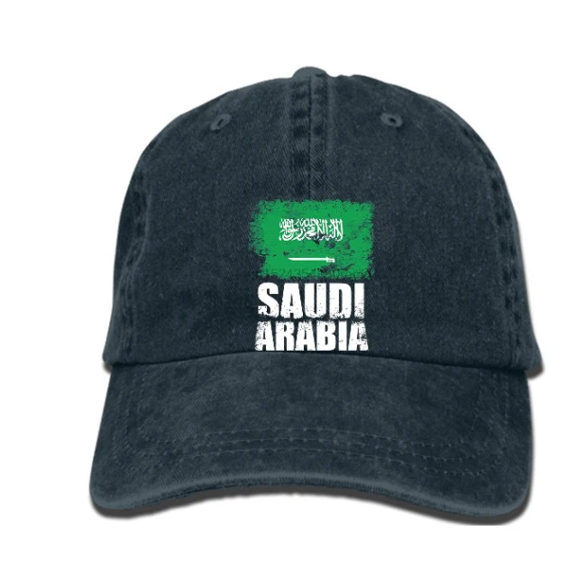 Custom Embroidery Wholesale Saudi Arabia Country Flag Digital Printed Snapback Hat Cap