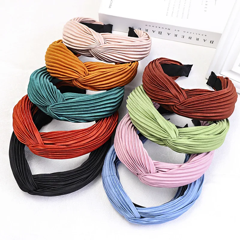 Fashion Women Cross Knot Headband Elastic Hair Band Versatile Ladies Hair Accessories
