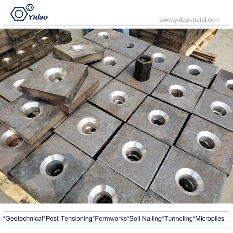steel anchor plate for mining