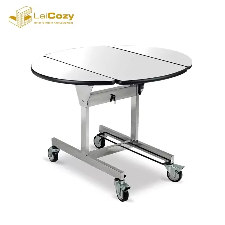 Food Beverage Food Serving Cart Hotel Buffet Table With Food Warmers Trolley Room Wheeled Service Folding Tables
