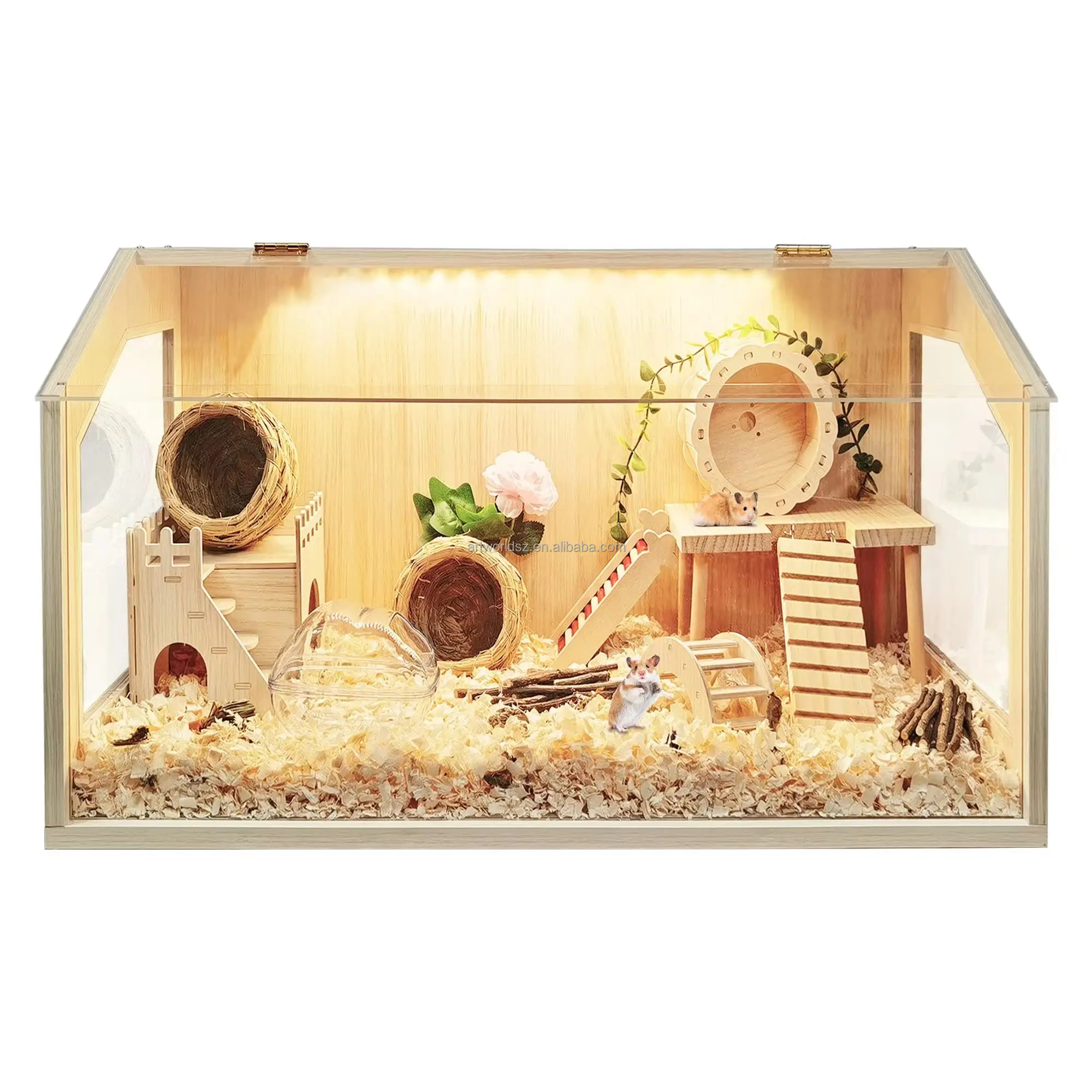 Reptile Breeding Box Terrarium Cage for Insect Tarantulas Amphibians Caterpillars Snail Clear Acrylic Reptile Feeding Box