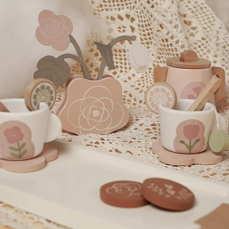New Design Three Tier Dessert Toy Montessori Educational Toys Teapot And Kitchen Set With Simulation