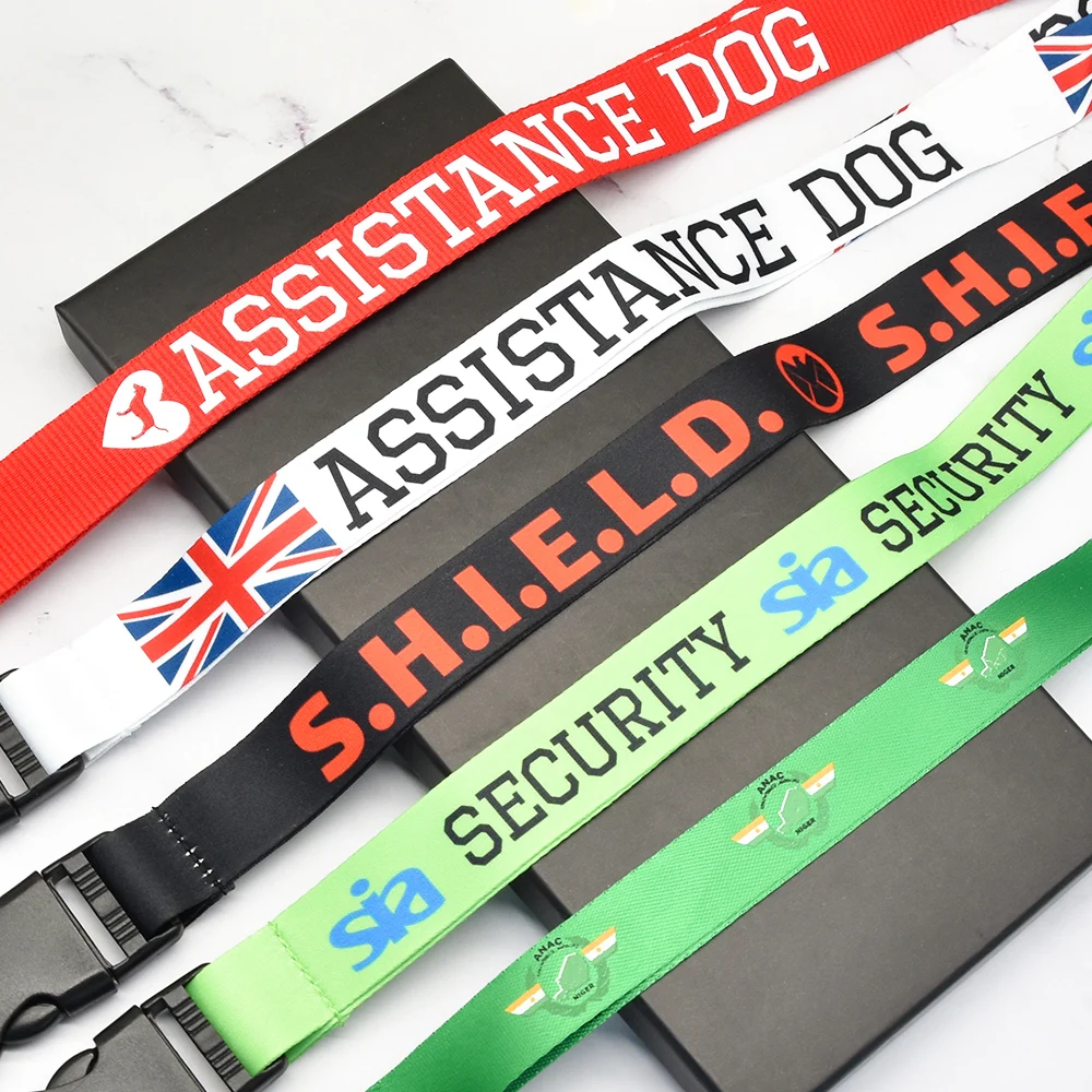 High quality breakaway custom silkscreen printing logo polyester airbus lanyards for mobile phone