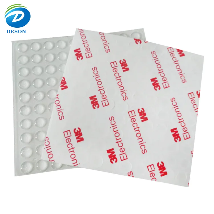 Deson round soft waterproof anti vibration transparent clear foot dot custom white pad