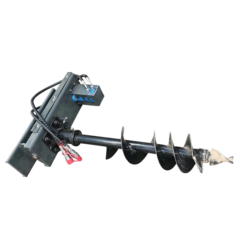 Hightop factory sale skid steer loader parts auger attachment  150mm 200mm 300mm auger drill