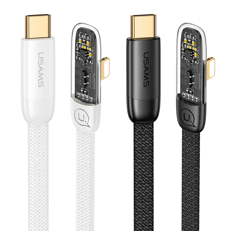 USAMS PD 20 Вт прямоугольный 90 градусов USB 3 0 кабель для передачи данных и быстрой