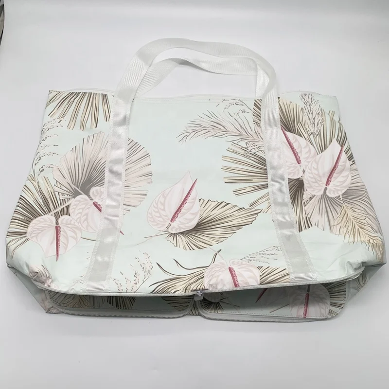 New Arrival Large ECO Friendly Printed Dupont Shopping Bags Washable Tyvek Paper Folding Tote Bag