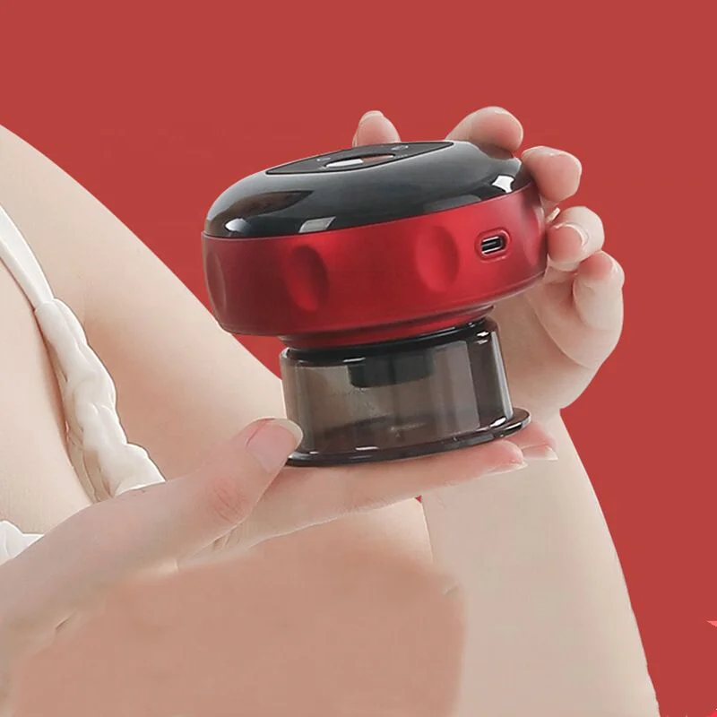 Electric Cupping Massager, Rechargeable 6/12 Speed Professional Intelligent Cupping Therapy, Portable Scraping Tool for Home