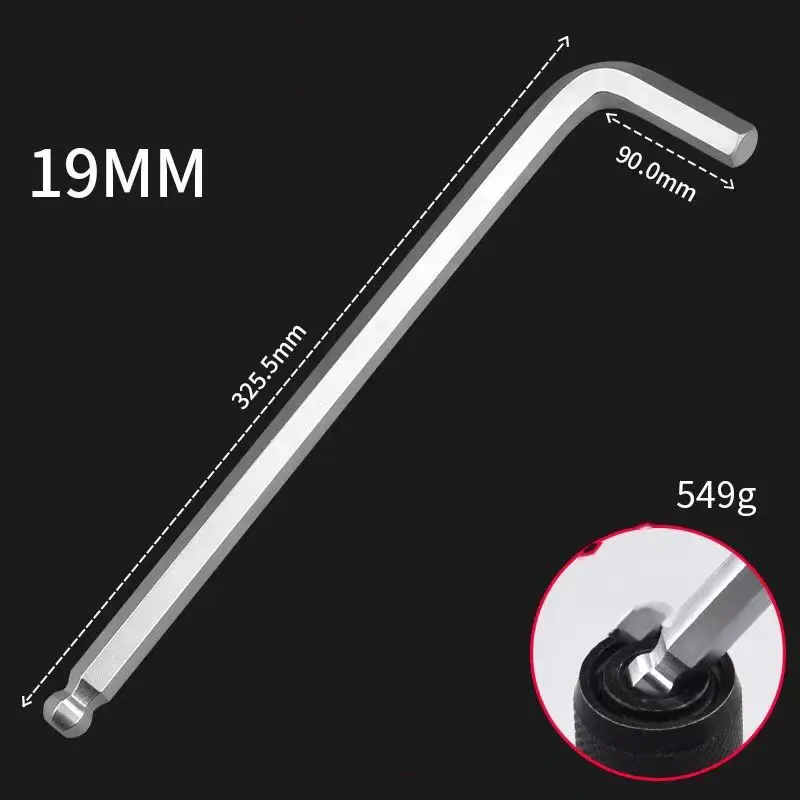 High Quality Customized Extended Ball Head Hex Key Wrench Allen Wrench Set Hexagonal Key Wrench