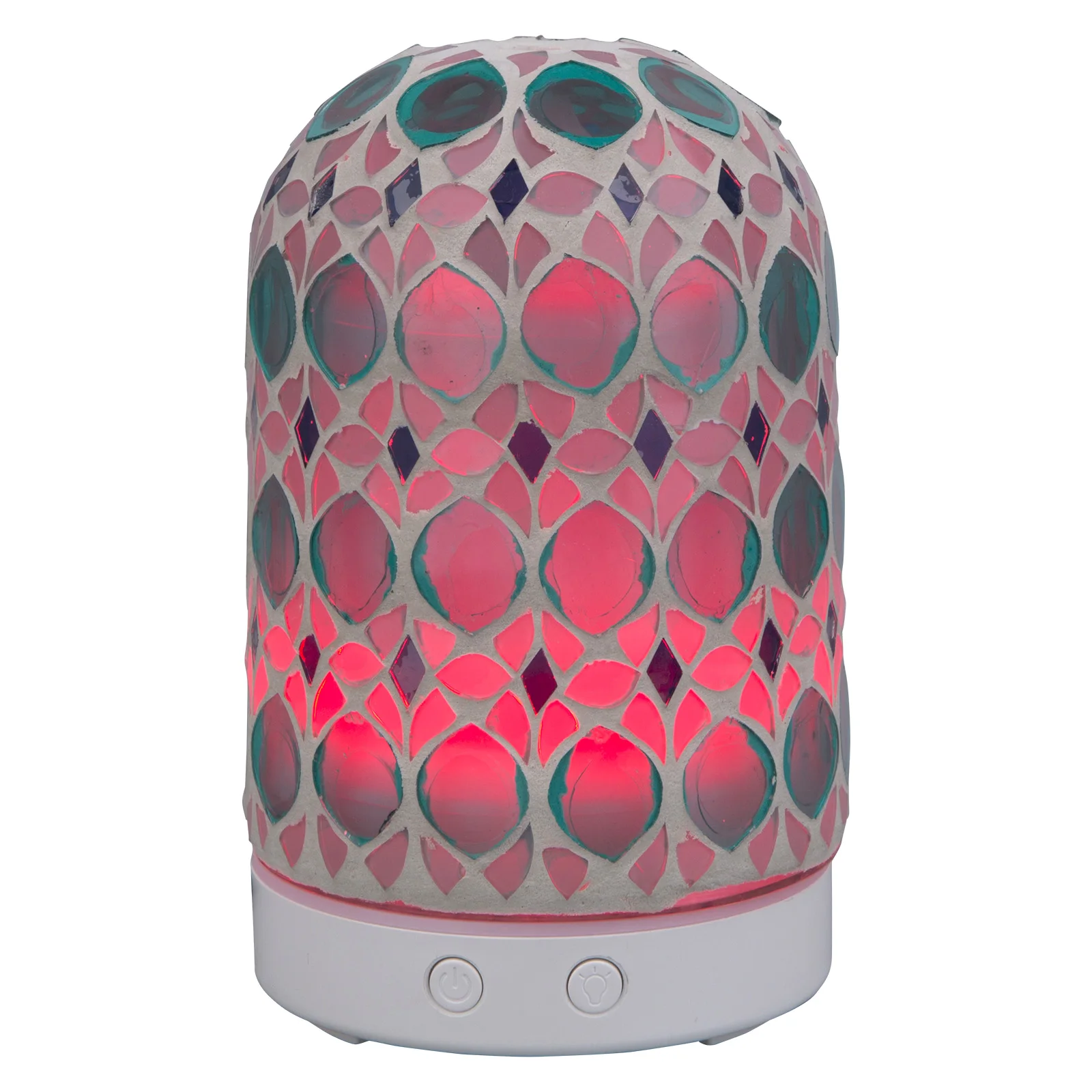 Unique product to sell  mosaic glass 120ml ultrasonic night light essential oil aromatherapy machine  diffuser