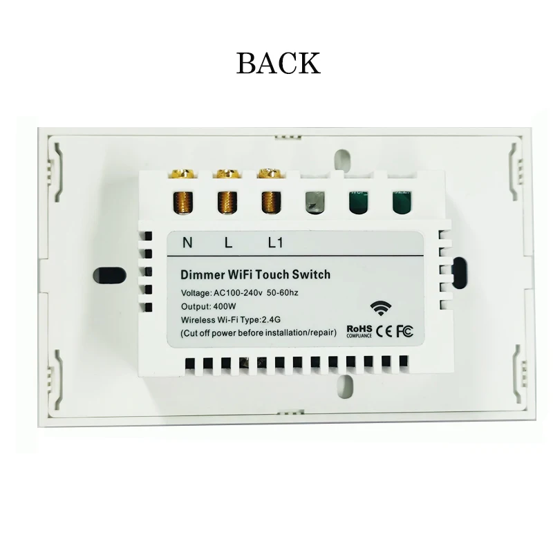120 US Smart light Dimming switch supports Alexa and Google Assistant 2.4Ghz WiFi light switch Digital dimming function switch