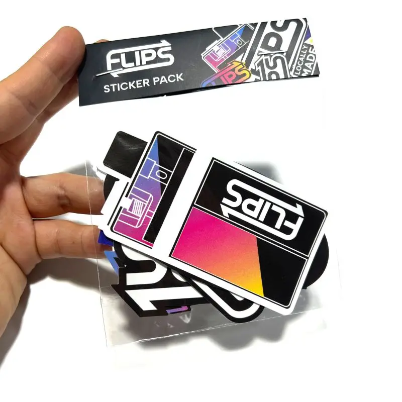 Custom Die Cut Sticker Vinyl Label logo Waterproof Pack Brand Electronic Transparent