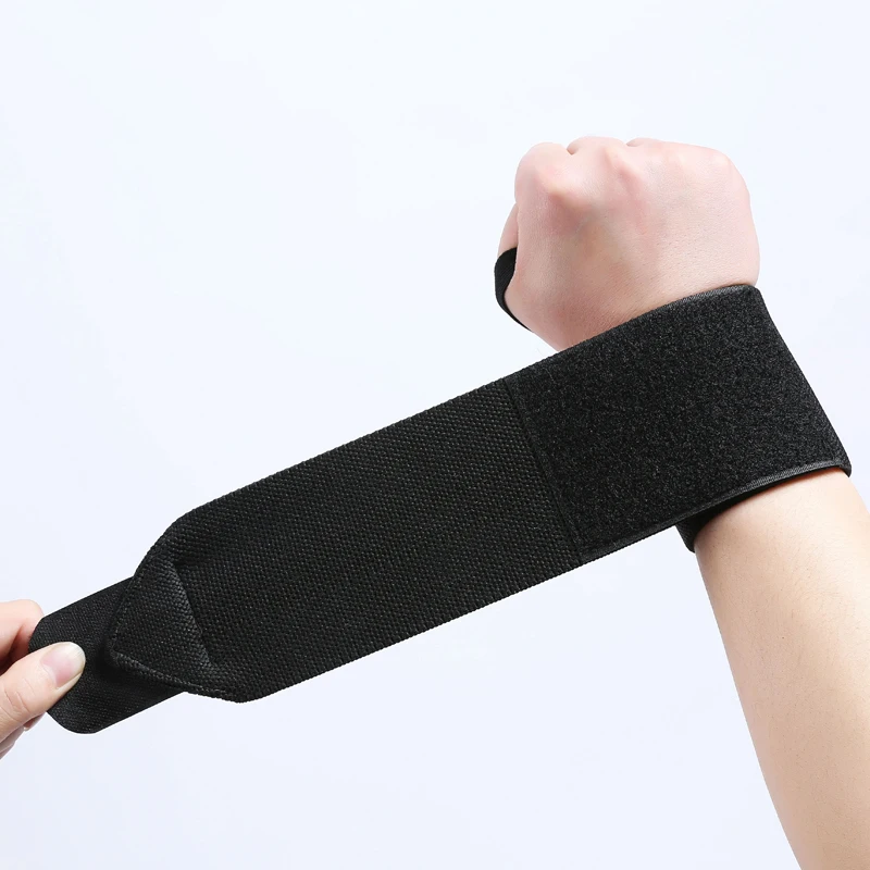 Gym Power Bodybuilding Wrist Wraps Lifting With Elastic Bandage