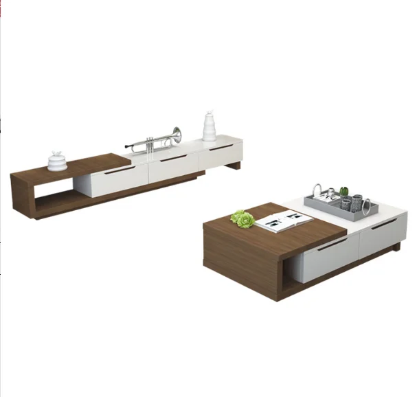 Retractable wooden coffee+tables TV stand furniture for living room  tea table for sale