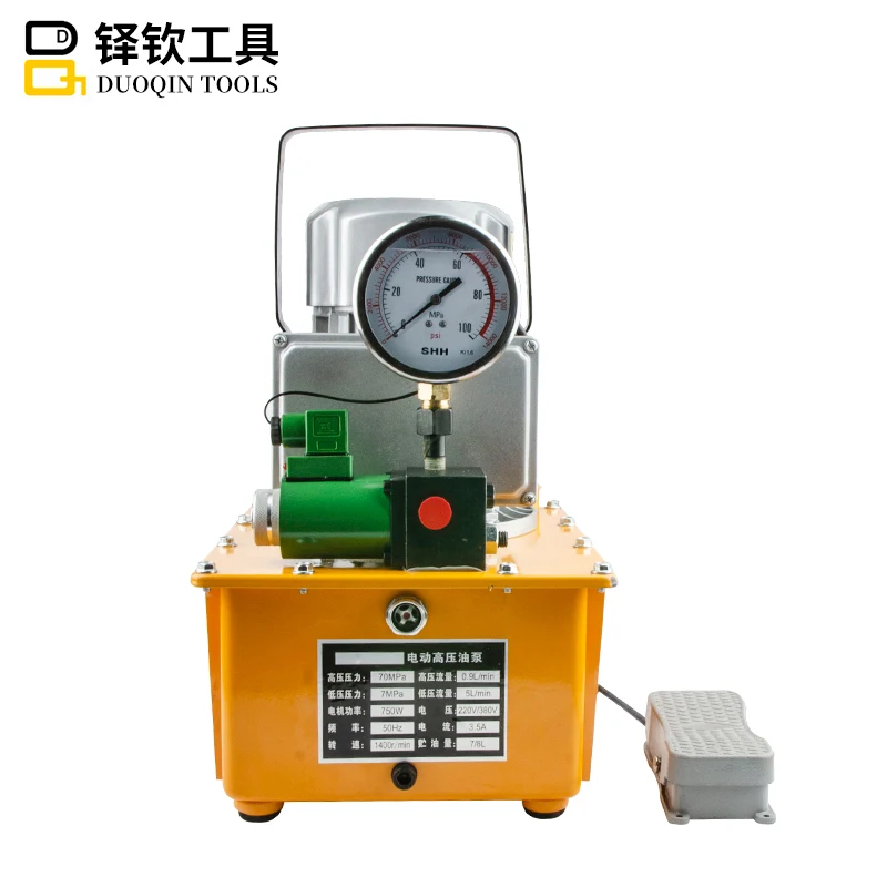 
Двойное действие 700 бар портативный масляный электрический гидравлический насос и двигатели 