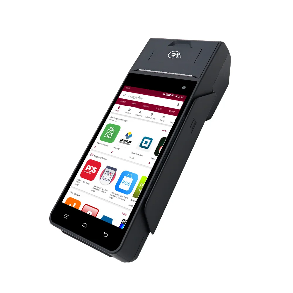 WM retail carry bag cloud mobile touch screen machine used self 58mm 80mm pos system handheld printer fingerprint