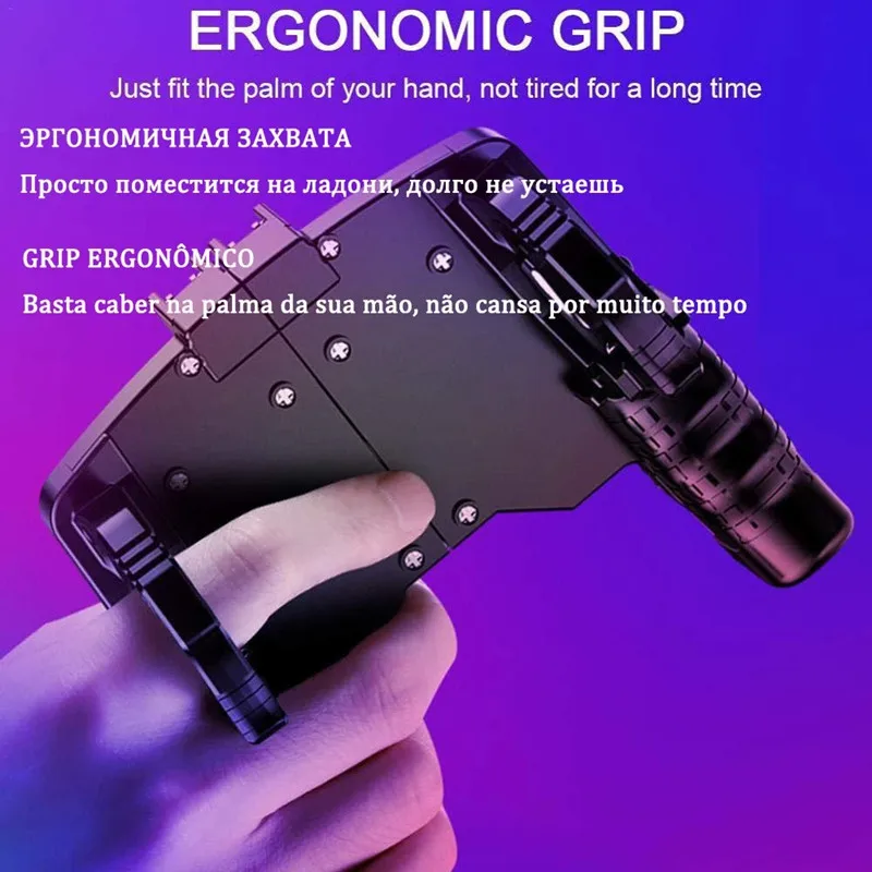 K21 For Pubg Controller For Mobile Game Shooter Trigger Fire Button For Ios Android Phone Gamepad Joystick PUGB Helper Holder