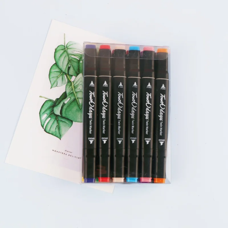 Highlighter marker pen art paint marker 12 color notebook marker pen set