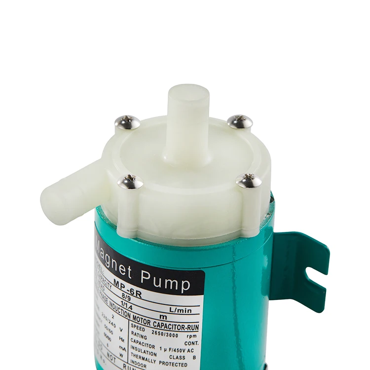220VAC mini magnetic pumps magnet water electric pumps motor low flow chemical transfer pump MP-6R Pvdf Chemical resistance