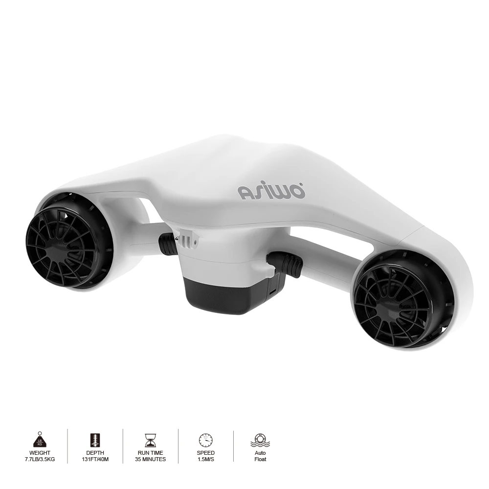 
Dual Motor Sea Scooter OLED Display Waterproof for Diving Swimming Snorkeling Adventures and Chasing Fish 