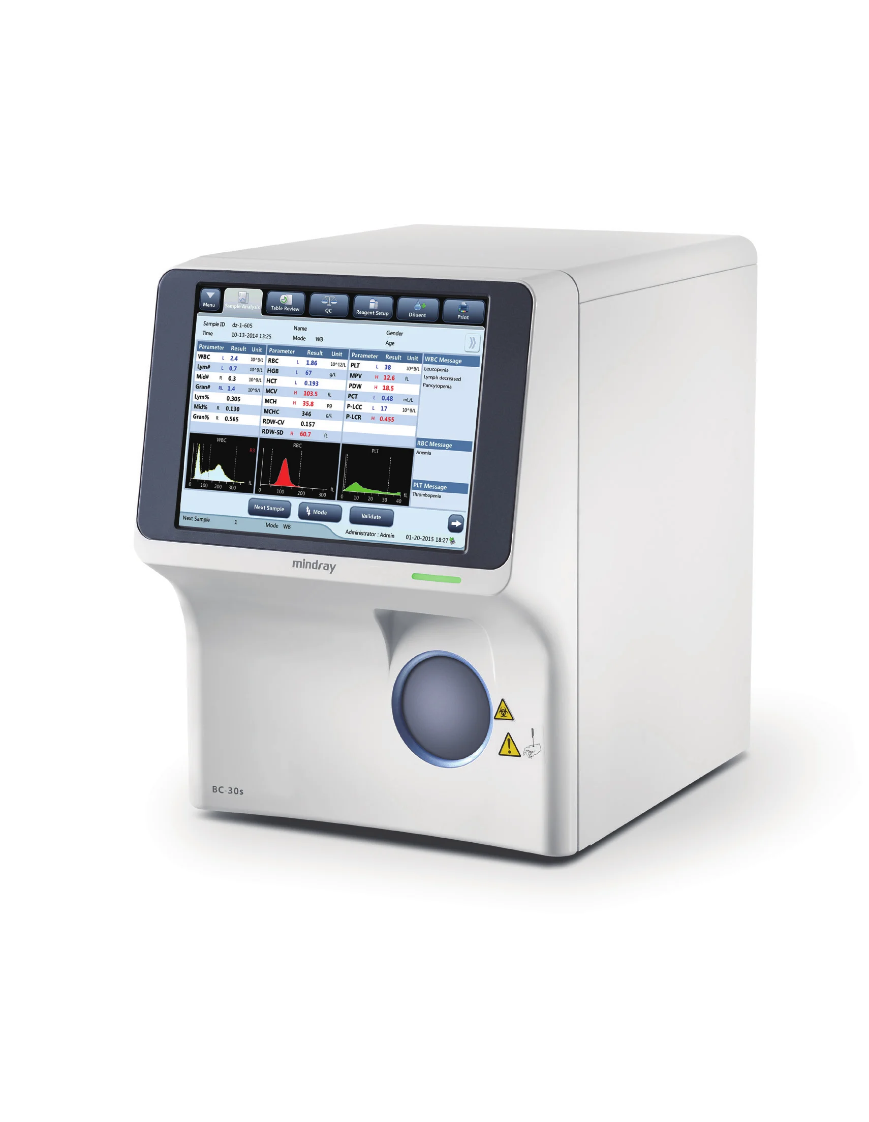 Автоматический анализатор гематологии, анализатор крови mindray bc 30s, клинический лабораторный инструмент для продажи