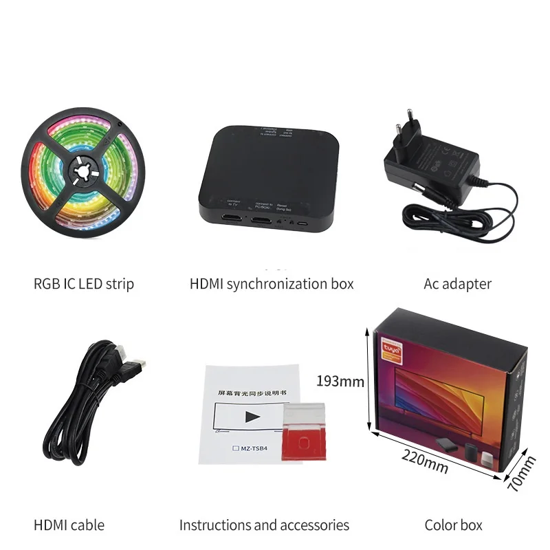 flexible hdmi ambilight tv backlight light strips wifi smart rgb led strip lights tv backlight for bedroom