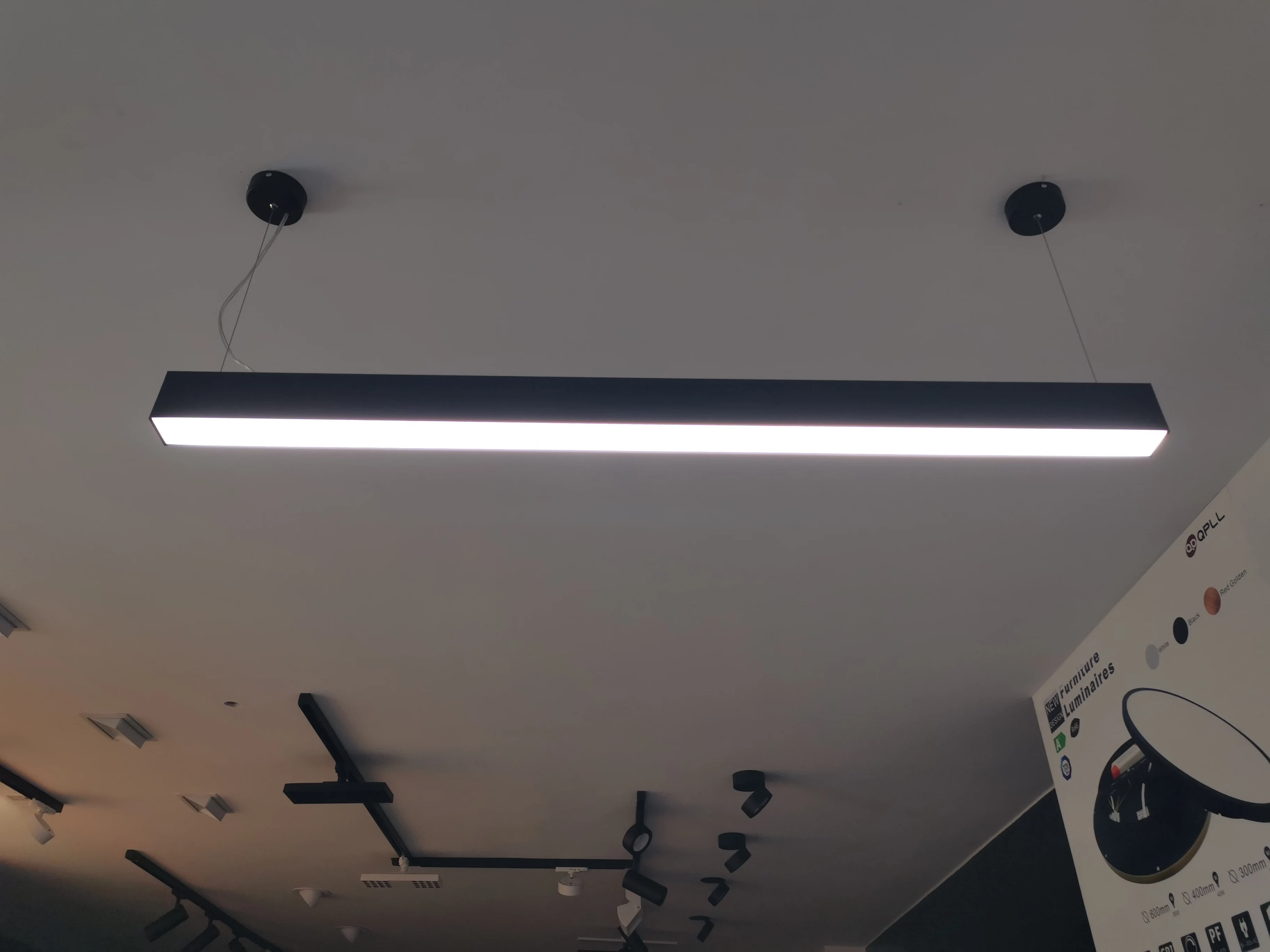 office linear led pendant light linear led tube linear led suspended DALI 40w 55w 65w tube light