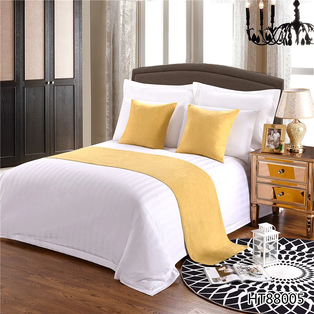 Cheap Price Hotel Luxury Bed Runner Quilt Mattress Toppers Linen Sheets Set With Cushion Decorative Pillow Cover