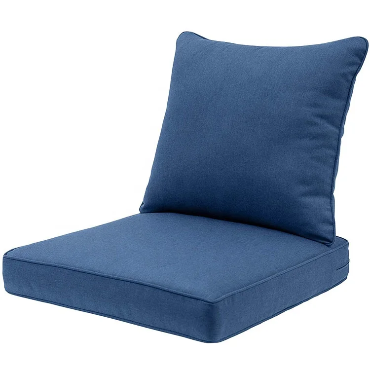Indoor Outdoor Deep Seating Cushion and Pillow Set replacement patio furniture cushion