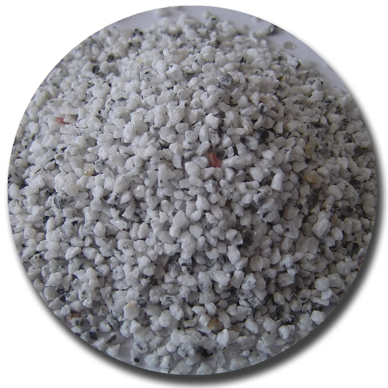Crushed granite stone chips white granite sand