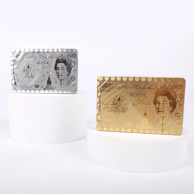 Magic 24K Gold Playing Cards Custom Poker Deck Plastic Poker Card