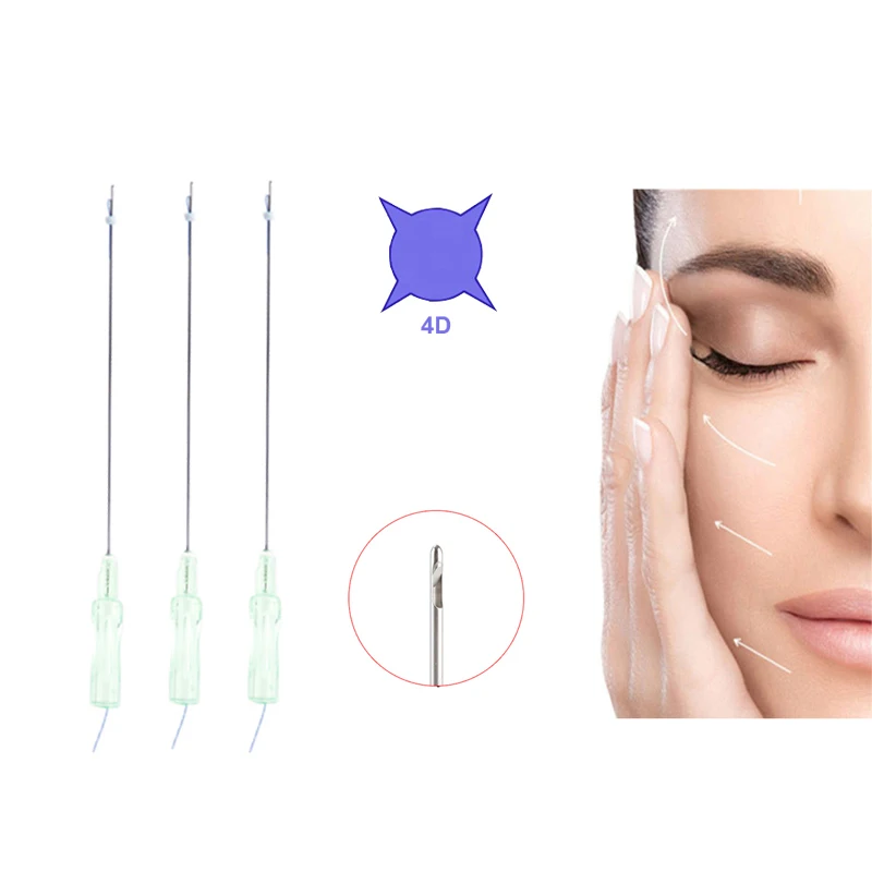 CE Marked SJVL Threads Blunt 21G 90mm Cog 4D PDO Hilos With W Tip