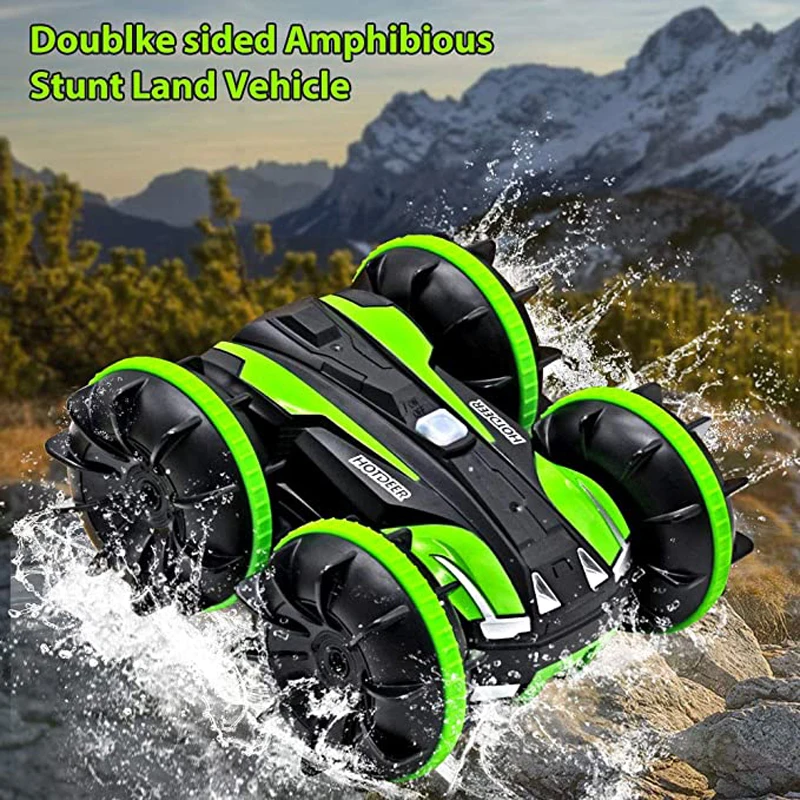 Flip Rotate Car Toys 4wd 360 2.4g Mini Amphibious Vehicle Double-sided Stunt Rc Car Waterproof Remote Control toy car for kids