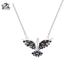 High quality fashion jewelry 925 silver Russia eagle shape pendant jewelry necklace