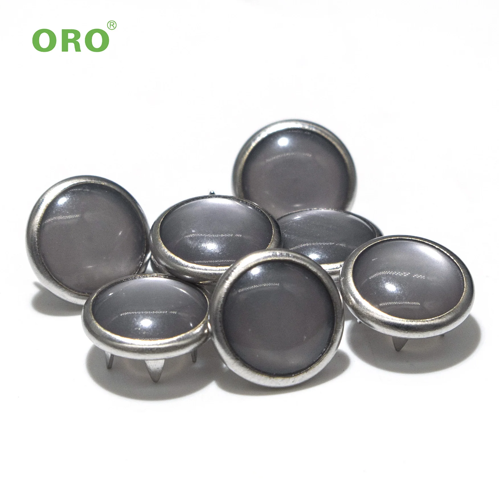 Заказной логотип жемчужная застежка жемчужные пятикрапажные медные застежки перламутровая застежка